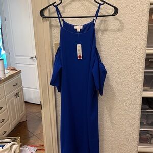 Charming Charlie Royal Blue Long Sleeve Dress